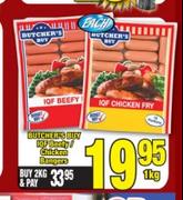 Butcher's Buy IQF Beety/Chicken Burgers-1Kg