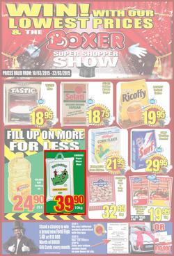 Boxer Super Store Gauteng (10 Mar - 22 Mar 2015), page 1