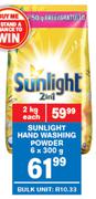 Sunlight Hand Washing Powder-6 x 300g