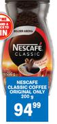 Nescafe Classic Coffee (Original Only)-200g