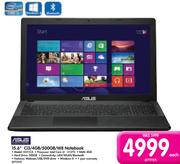 Asus 15.6" Ci3/4GB/500GB/W8 Notebook X551CA