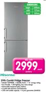 Hisense 299L Combi Fridge Freezer H299BME- Each
