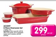 Accent 8 Piece Ovenware Set-Per Set