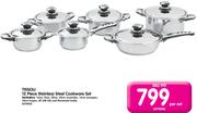 Tissoli 12 Piece Stainless Steel Cookware Set-Per Set