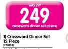 Crossword Dinner Set 12 Piece