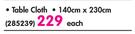 Eclectic Forks Tableware Table Cloth 140x230cm-Each
