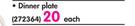 Colorato Dinnerware Dinner Plate-Each