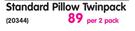 Primaries Standard Pillow Twinpack-Per 2 Pack