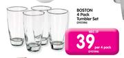 Boston 4 Pack Tumbler Set-Per 4 Pack