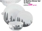 Skyline Dinner Set 12 Piece-Per Set