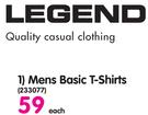 Legend Mens Basic T-Shirts