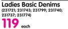 Legend Ladies Basic Denims
