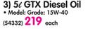 Castrol 5L GTX Diesel Oil 15W40- Each