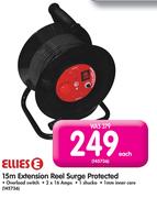 Ellies 15M Extension Reel Surge Protected- Each