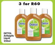 Dettol Antiseptic Liquid-3x250ml
