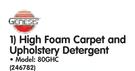 Genesis High Foam Carpet And Upholstery Detergent 80GHC