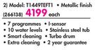 LG 14Kg Metallic Finish Top Load Washer T1449TEFT-Each
