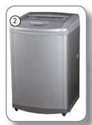 LG 14Kg Metallic Finish Top Load Washer T1449TEFT-Each