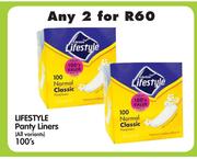 Lifestyle Panty Liners(All variants)-2x100's