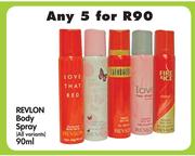 Revlon Body Spray(All variants)-5x90ml