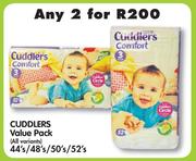 Cuddlers Value Pack (All Variants)-2x44s/48's/50's/52's
