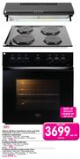 Defy 600mm Slimline Cookerhood+600mm Slimline Solid Hob+600mm Slimline Undercounter Oven