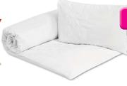 Sheraton Square Flowers Embroidered Duvet Double Cover