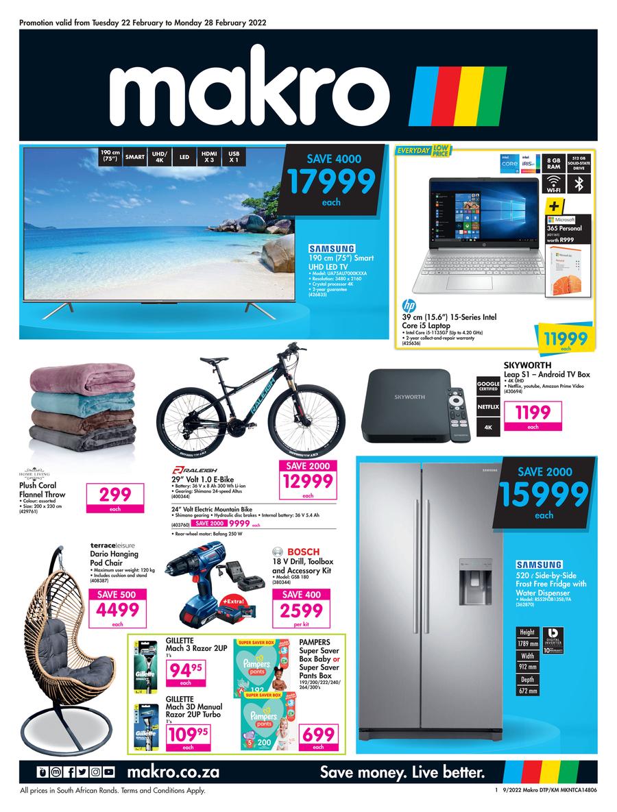 makro black friday fridge specials 2022