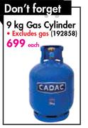 Cadac 9Kg Gas Cylinder-Each