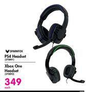 Sparkfox PS4 Headset/Xbox One Headset-Each