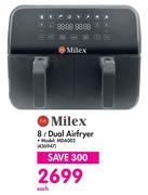 Milex 8L Dual Airfryer - MDA002