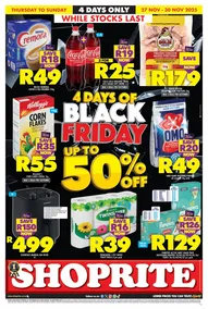 Shoprite Gauteng, Mpumalanga, North West & Limpopo : Black Friday (27 November - 30 November 2025)