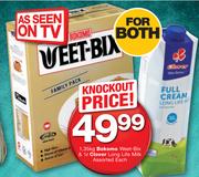 Bokomo Weet Bix 1.35kg And 1Ltr Clover Long Life Milk Assorted
