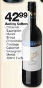 Darling Cellars Cabernet Sauvignon/Merlot/Shiraz/Chocoholic Pinotage/Cabernet Sauvignon Merlot-750ml