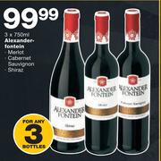 Alexander Fontein Merlot/Cabernet Sauvignon/Shiraz-3 x 750ml