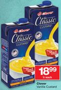Clover Vanilla Custard-1Ltr Each