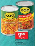Koo Chakalaka Verskeidenheid-410g Elk