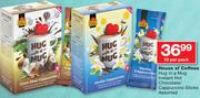 House Of Coffees Hug In A Mug Instant Hot Chocolate/Cappuccino Sticks Assorted-10 Per Pack