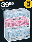 Moments Facial Tissues-3x200's