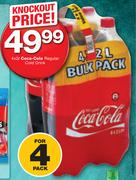 Coca-Cola Regular Cold Drink-4 x 2Ltr