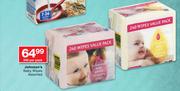 Johnson's Baby Wipes Assorted-240 Per Pack