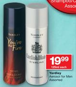 Yardley Aerosol For Men Assorted-125ml Each