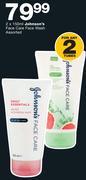 Johnson's Face Care Face Wash Assorted-2 x 150ml