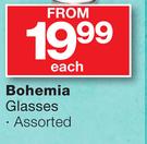 Bohemia Glasses Assorted-Each
