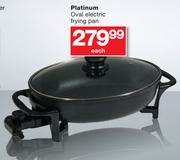 Platinum Oval Electric Frying Pan-Each