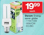 Osram Energy Saver Globe-Each