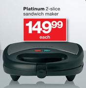 Platinum 2 Slice Sandwich Maker-Each