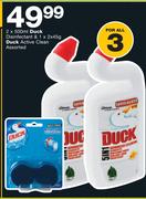 Duck Disinfectant-2x500ml & Duck Active Clean Assorted-1 x 2 x 45g