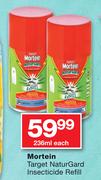 Mortein Target Naturgard Insecticide Refill-236ml Each