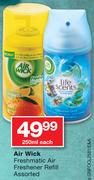 Air Wick Freshmatic Air Freshener Refill Assorted-250ml Each